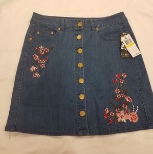 NWT: One Heart jean skirt